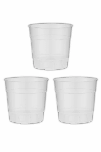 Orkide Saksısı 12 Pot (0.73 LİTRE) Şeffaf (3 ADET) Yarı Saydam, Saksısı ürün görseli 1