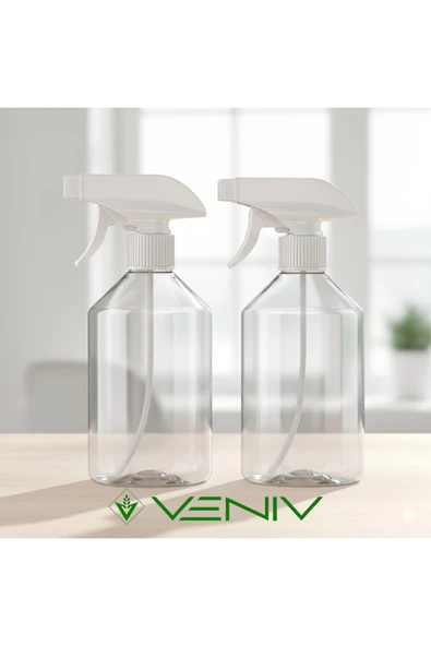 Boş Şişe + Sprey Fısfıs Set- 2 Adet Kimyasala Dayanaklı 500 ml ürün görseli 1