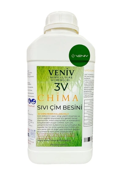 3v Chima Çim Çoşturan Çim Gübresi Güçlendirici Besleyici Kök Ve Yaprak Geliştirici 5l ürün görseli 1