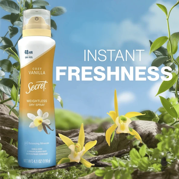 Secret Cozy Vanilla Deodorant Sprey 116 GR - Resim 5