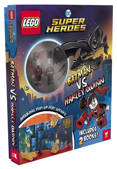 LEGO (R) DC Super Heroes (TM): Batman vs. Harley Quinn (with Batman (TM) and Harley Quinn (TM) minifigures, pop-up play scenes and 2 books) ürün görseli 1