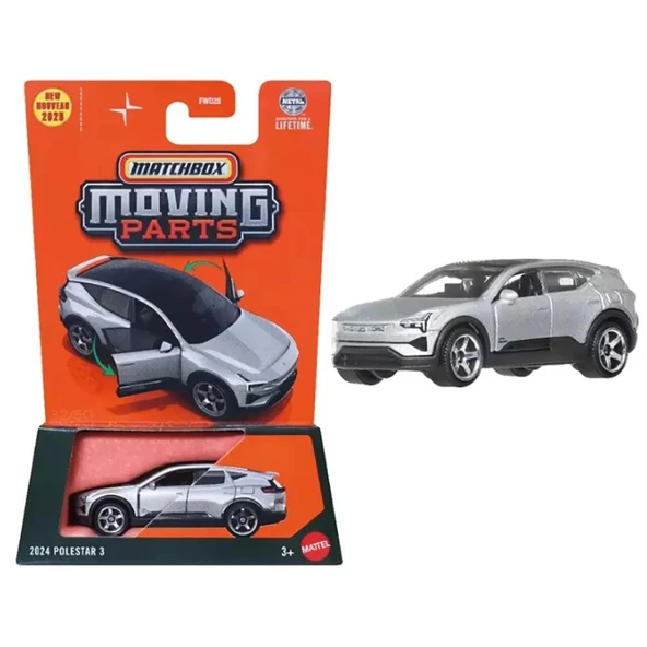 Matchbox 2025 1:64 Arabalar 2024 POLESTAR 3 JBW61 ürün görseli 1