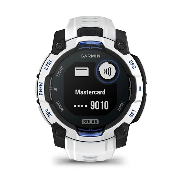 Garmin Instinct 3 – 45 mm Solar Beyaz Mavi - Resim 10