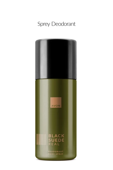 Avon Black Suede Real Sprey Deodorant 150ml ürün görseli 1