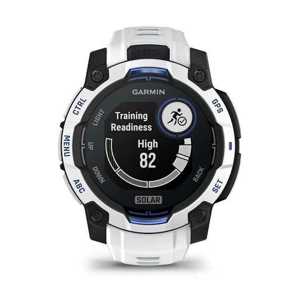 Garmin Instinct 3 – 45 mm Solar Beyaz Mavi - Resim 11
