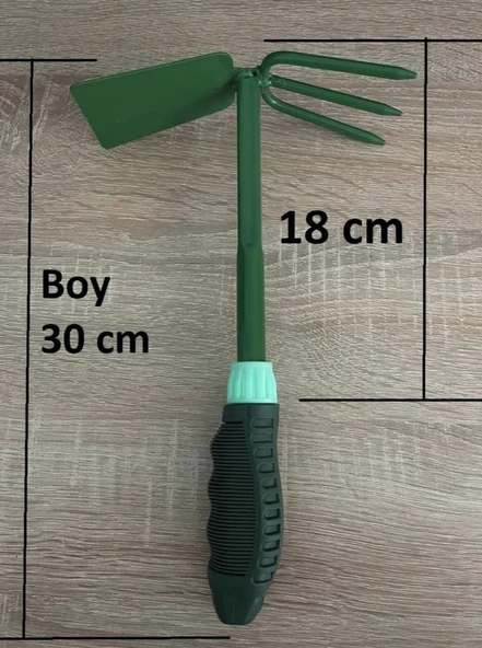 Çift Taraflı 3 dişli çapa demir el çapası bahçe hobi 30 cm ürün görseli 1