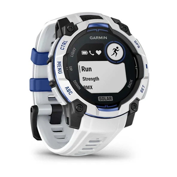 Garmin Instinct 3 – 45 mm Solar Beyaz Mavi - Resim 3