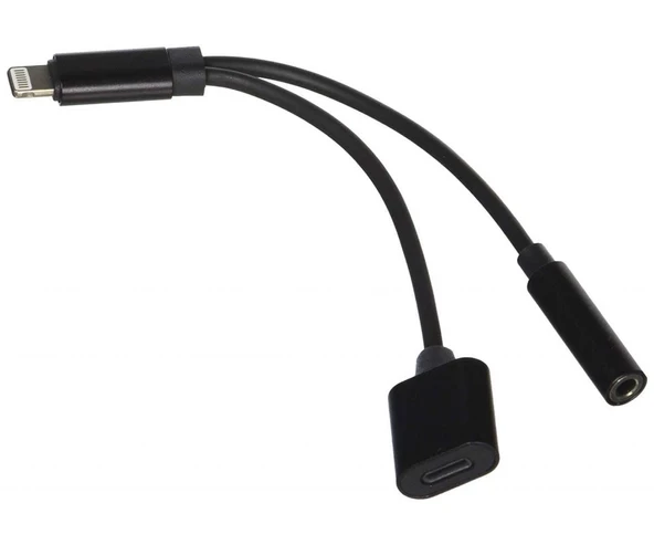 Divex 3 İn 1 Lightning Aux 3.5 Mm Kulaklık Ve Şarj Çevirici ürün görseli 1