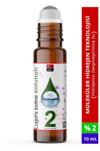 Lugol Çözeltisi %2 - 10 Ml - Roll On Cam Damlalıklı Şişe (Pharma Grade Lügol,iyot) ürün görseli 1