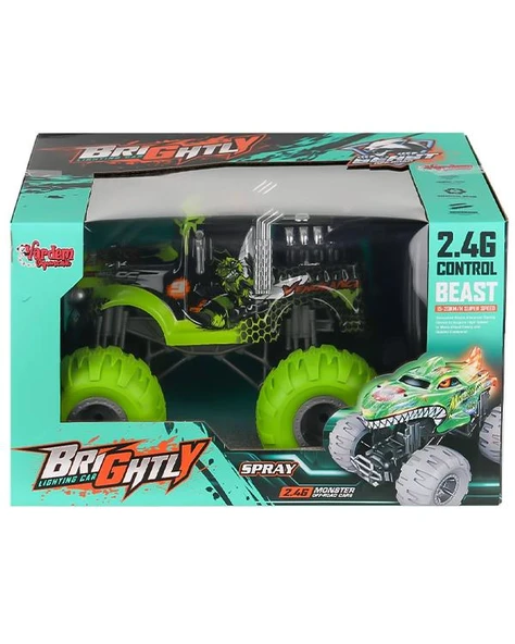 Vardem Uzaktan Kumandalı Full Fonksiyon Şarjlı 2.4GHz Işıklı Buharlı Off Road Kamyon Yeşil RQ3049 ürün görseli 1