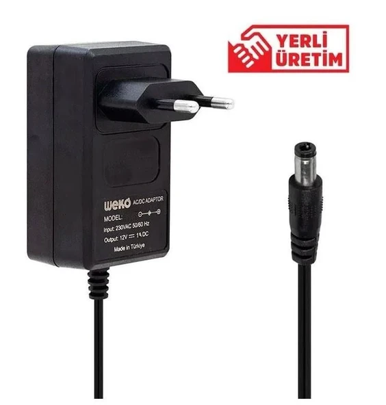 Weko 21831 Akü Şark Cihazı 12v 1a Priz Tip Çıkış 12,6v Yerli Üretim ürün görseli 1