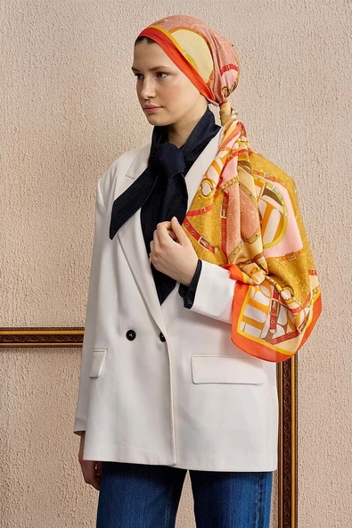 ED SCARF DESENLİ ŞAL - Resim 2
