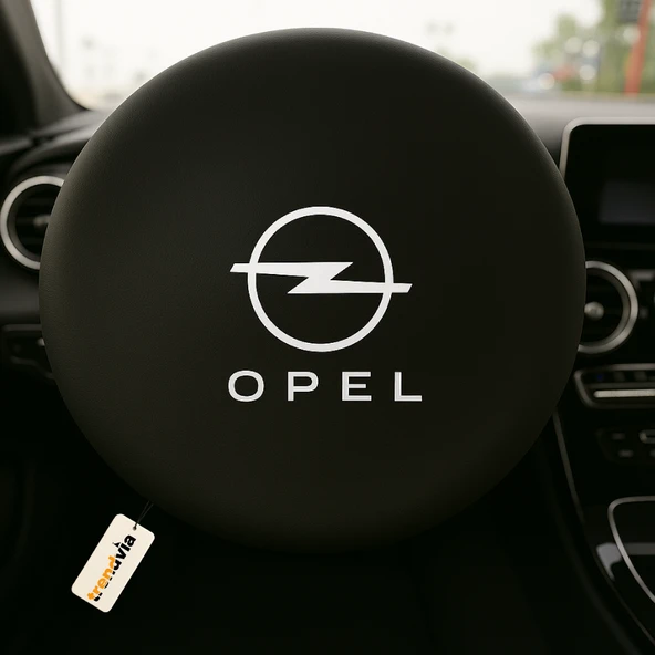 Opel Uyumlu Siyah Direksiyon Koruma Kılıfı  Penye Kumaş Dokuma ürün görseli 1