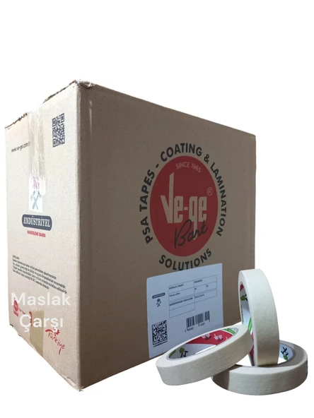 Maskeleme Bandı Ve-Ge Endüstriyel 18mm x 30m 96'lı Koli ürün görseli 1