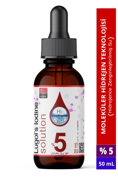 Lugol Çözeltisi %5 - 50 Ml - Cam Damlalıklı Şişe (Pharma Grade) ürün görseli 1