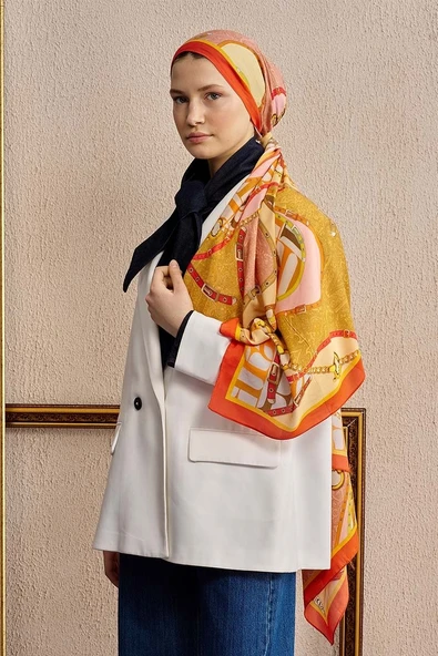 ED SCARF DESENLİ ŞAL ürün görseli 1