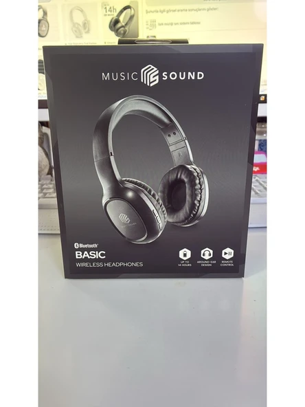 Cellularline Music Sound Kafa Üstü Kulaklık Siyah ürün görseli 1