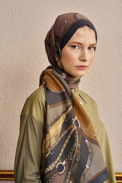 ED SCARF DESENLİ ŞAL - Resim 10