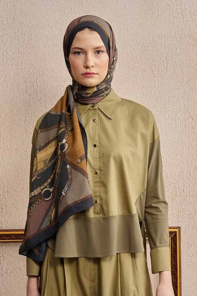 ED SCARF DESENLİ ŞAL - Resim 9