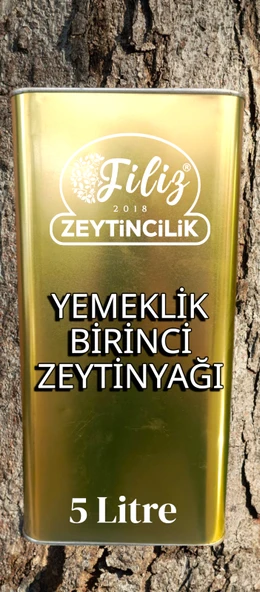 FİLİZ ZEYTİNCİLİK YEMEKLİK BİRİNCİ ZEYTİNYAĞI 5 LİTRE ürün görseli 1