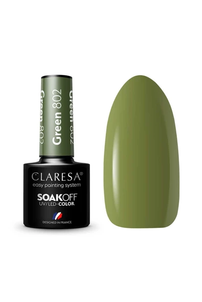 Claresa Kalıcı Oje Green Pastel Yeşil 802 5gr ürün görseli 1