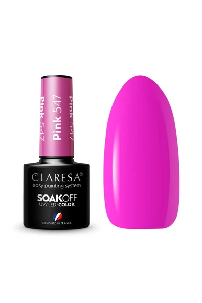 Claresa Kalıcı Oje Pink 547 Yoğun Pembe 5gr ürün görseli 1