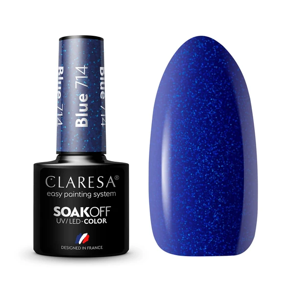 Claresa Kalıcı Oje Blue Parıltılı Derin Mavi 714 5gr ürün görseli 1