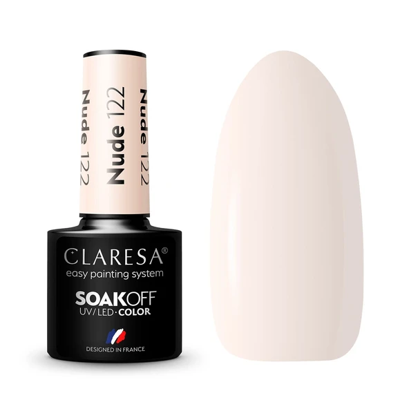 Claresa Kalıcı Oje Nude 122 Açık Nude Pembe 5gr ürün görseli 1