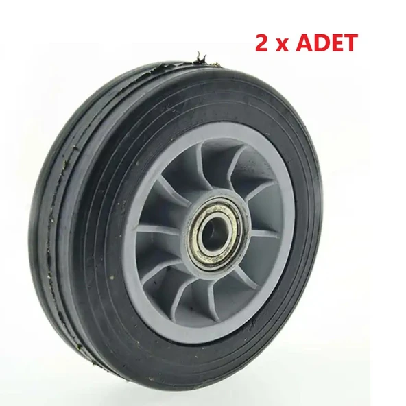 Plastik Jantlı Rulmanlı Dolma Tekerlek 170x35x15 mm-2 Adet ürün görseli 1