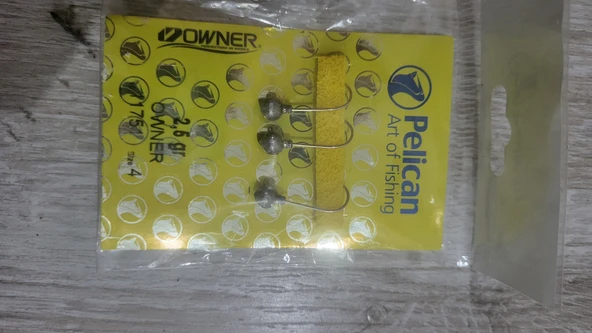 Pelikan-owner jig head 3 lu paket kalite ürün görseli 1
