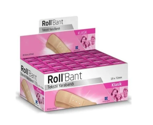 Roll Bant Tekstil Yara Bandı 30 LuKutu ürün görseli 1