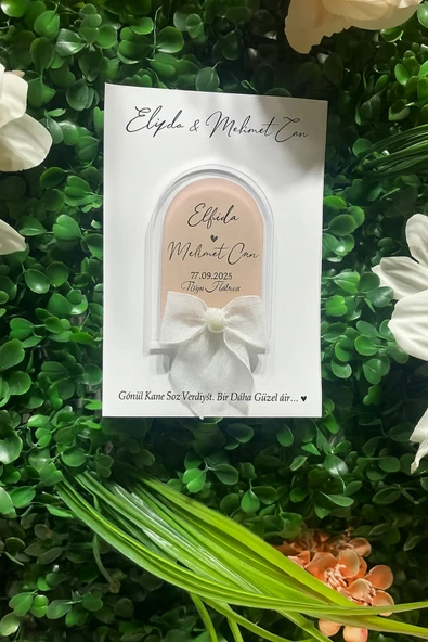 YD STORE UV Baskı Pleksi Magnet Söz, Nişan, Nikah, Düğün, Kına, Doğum Günü 10 Adet ürün görseli 1