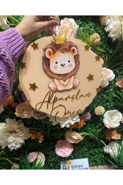 YD STORE UV Baskı Kapı Süsü & 10 Adet UV Baskı Pleksi Magnet Söz, Nişan, Nikah, Düğün, Kına, Doğum 10 Adet ürün görseli 1