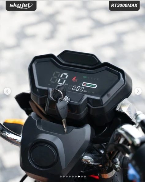 Skyjet Rt3000 Max Elektrikli Moped Gri - Resim 3