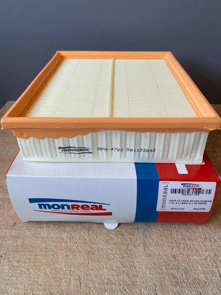Monreal MFN-4722 Hava Filtresi SKODA SUBERB I 1.9- 2.0 PASSAT 1.9TDI 2.0TDI 1.6 1.8 1.8T 2.0 2.8V6 (96-00) ürün görseli 1