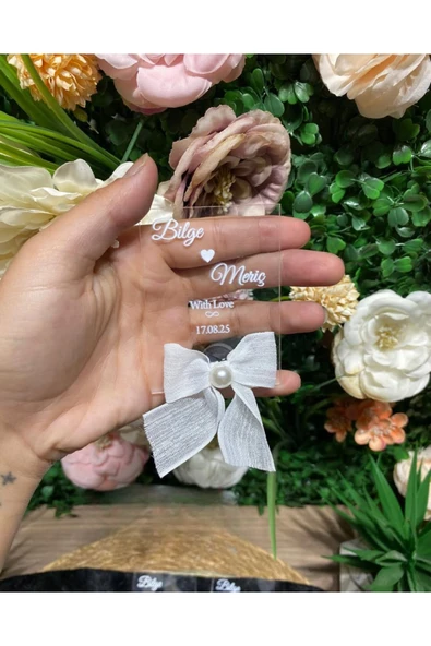 YD STORE UV Baskı Pleksi Magnet Söz, Nişan, Nikah, Düğün, Kına 10 Adet ürün görseli 1