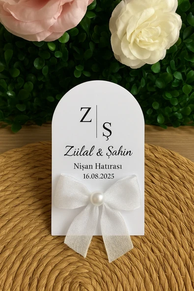 YD STORE UV Baskı Pleksi Magnet Söz, Nişan, Nikah, Düğün, Kına 10 Adet ürün görseli 1