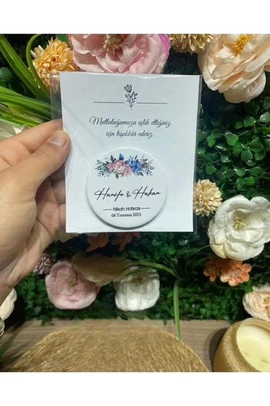 YD STORE UV Baskı Açacak Magnet Söz, Nişan, Nikah, Düğün, Kına 10 Adet ürün görseli 1