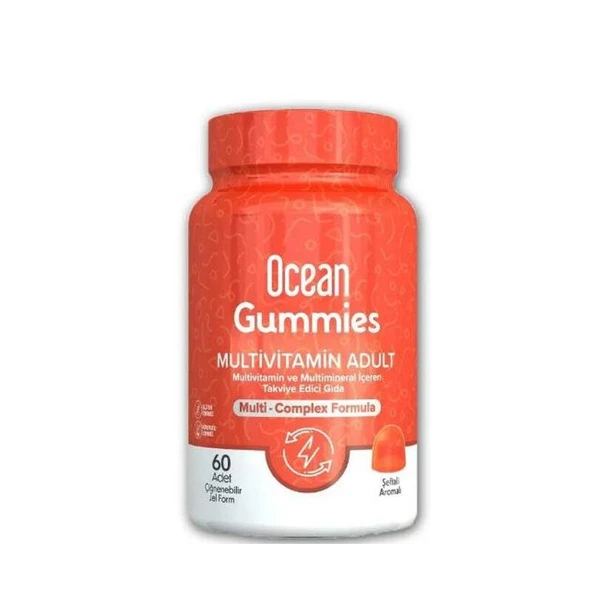 Orzax Ocean Gummies Multivimatimin Adult  60 Adet Çiğnenebilir Jel Form ürün görseli 1
