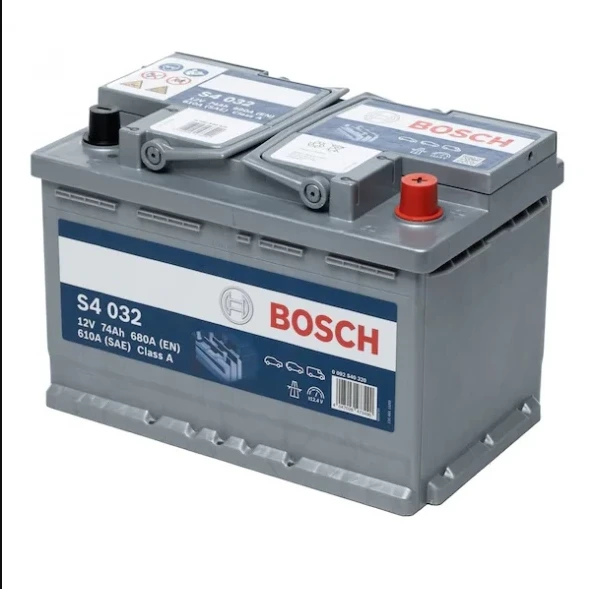 Bosch Akü 12 V 74 Ah S4 032 Silver Serisi 680 A ( 72 Ebadında ) ürün görseli 1