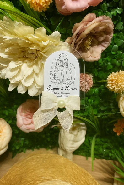 YD STORE UV Baskı Pleksi Magnet Söz, Nişan, Nikah, Düğün, Kına 10 Adet ürün görseli 1