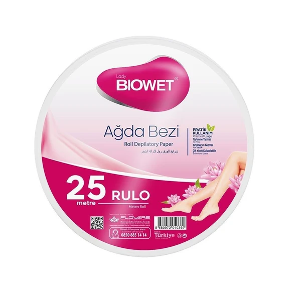 Biowet Ağda Bezi 25 Metre Rulo ürün görseli 1