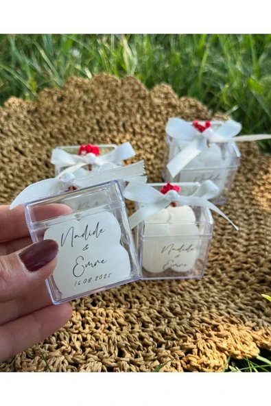 YD STORE Hediyelik Mum Söz, Nişan, Nikah, Düğün, Kına 10 Adet ürün görseli 1