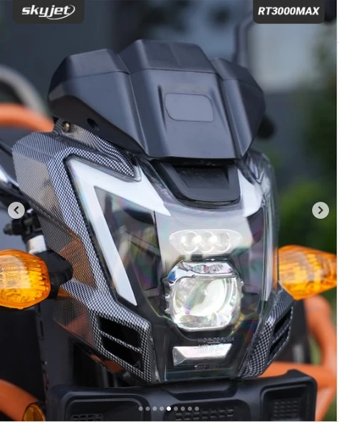 Skyjet Rt3000 Max Elektrikli Moped Gri - Resim 4