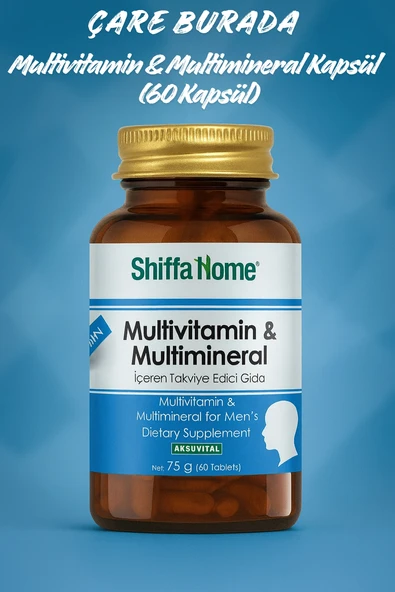 Multivitamin & Multimineral Kapsül (60 Kapsül) (Erkek) ürün görseli 1