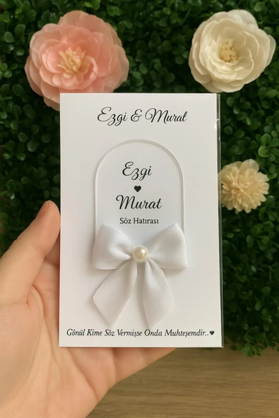 YD STORE UV Baskı Pleksi Magnet Söz, Nişan, Nikah, Düğün, Kına 10 Adet ürün görseli 1
