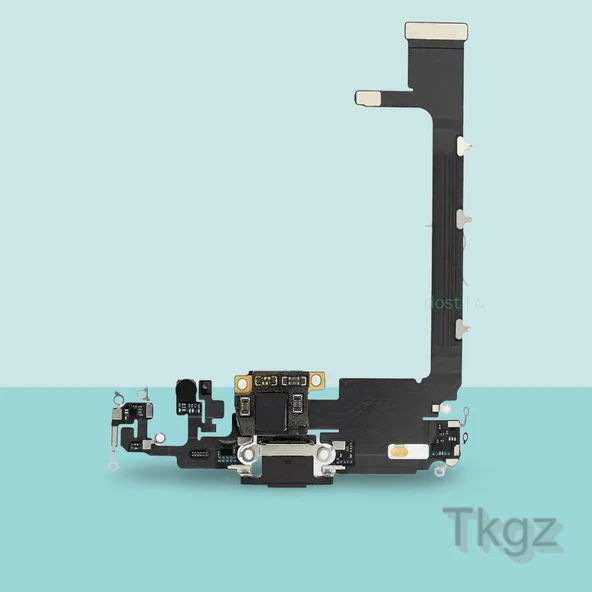 Apple İphone 11 PRO MAX Full Şarj Soketi Filmi FLEX Orjinal (SİYAH) ürün görseli 1