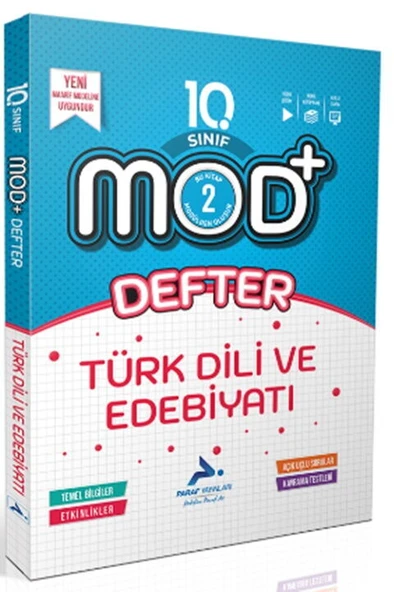 Paraf Yayınları 10. Sınıf Türk Dili ve Edebiyatı MOD Defter ürün görseli 1
