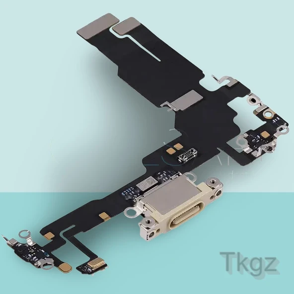 Apple İphone 15 Full Şarj Soketi Filmi FLEX Orjinal (SARI) ürün görseli 1