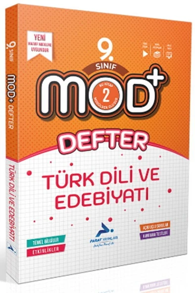 Paraf Yayınları 9. Sınıf Türk Dili ve Edebiyatı MOD Defter ürün görseli 1
